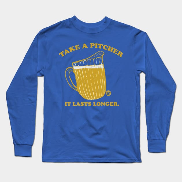 pitcher Long Sleeve T-Shirt by toddgoldmanart